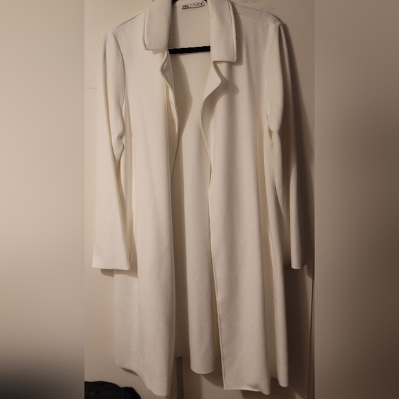 Zara Jackets & Blazers - ZARA White Coat, Women's, Size L